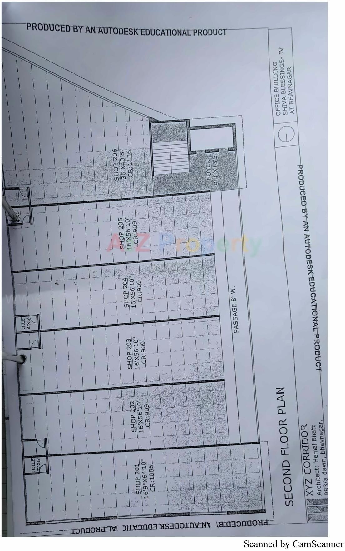 Layout of real estate project Shiva Blessing located at Vaghavadi-road, Bhavnagar, Gujarat