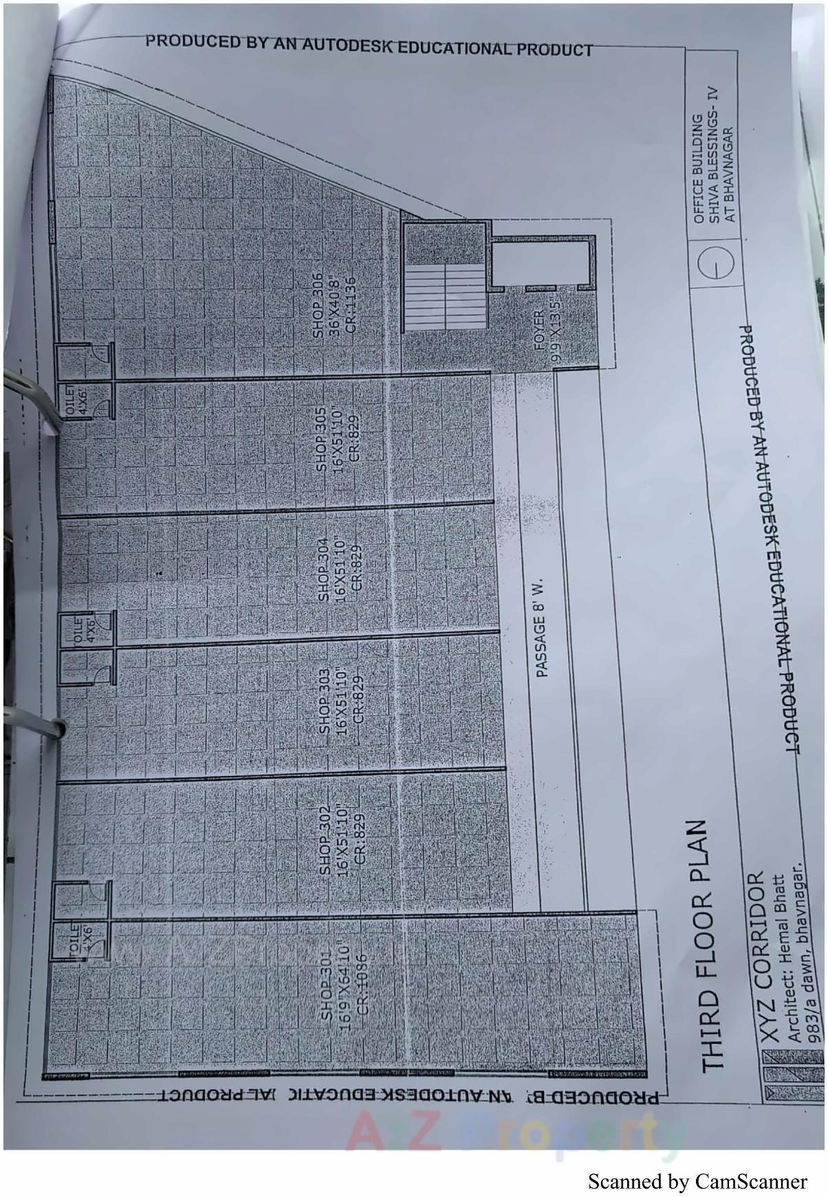 Layout of real estate project Shiva Blessing located at Vaghavadi-road, Bhavnagar, Gujarat