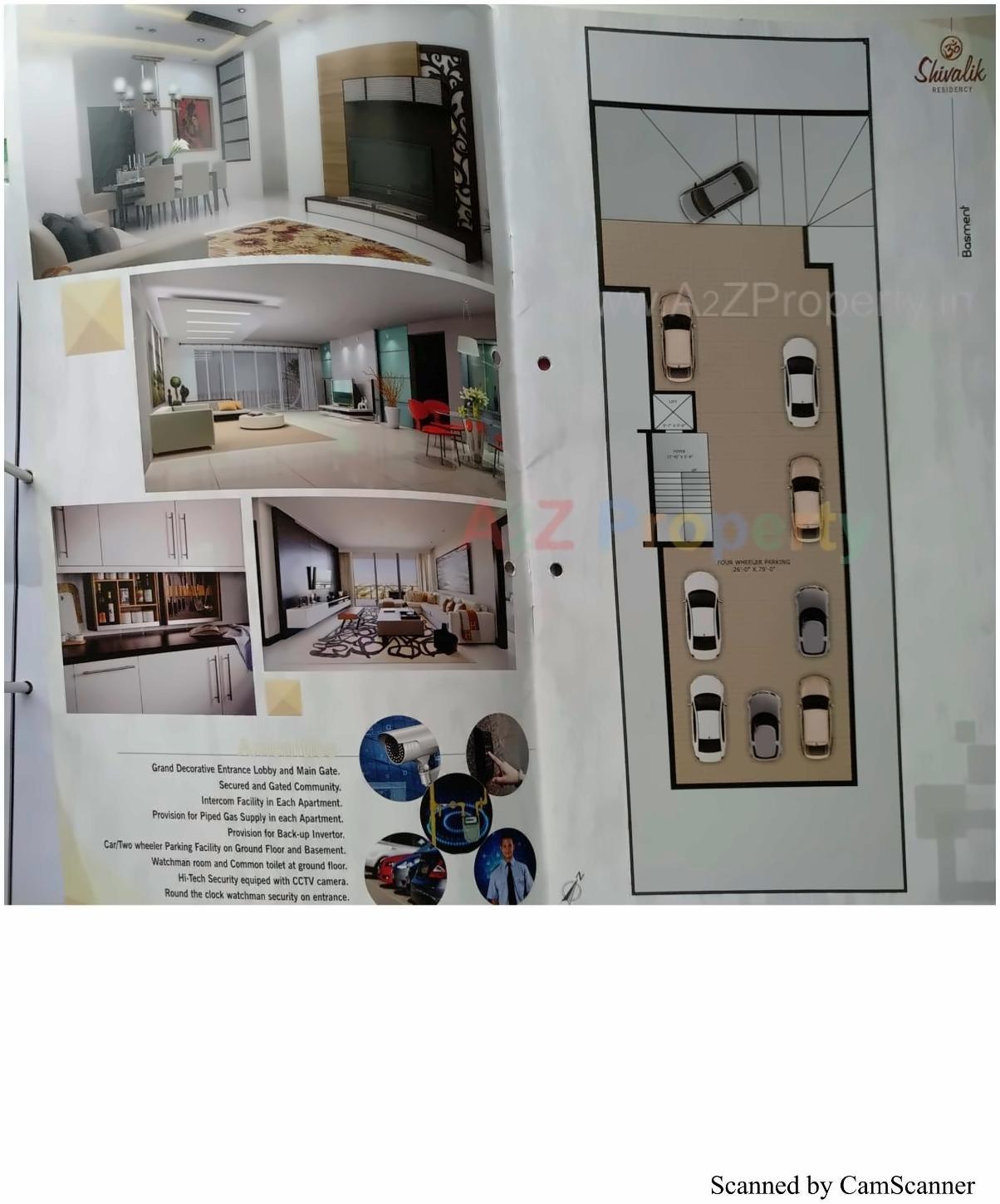 Layout of real estate project Shivalik Residency located at Bhavnagar, Bhavnagar, Gujarat