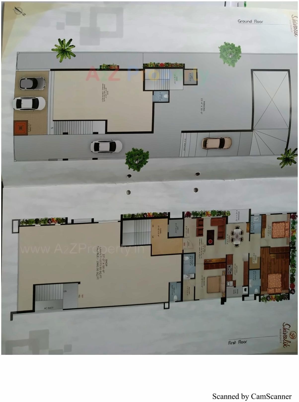 Layout of real estate project Shivalik Residency located at Bhavnagar, Bhavnagar, Gujarat