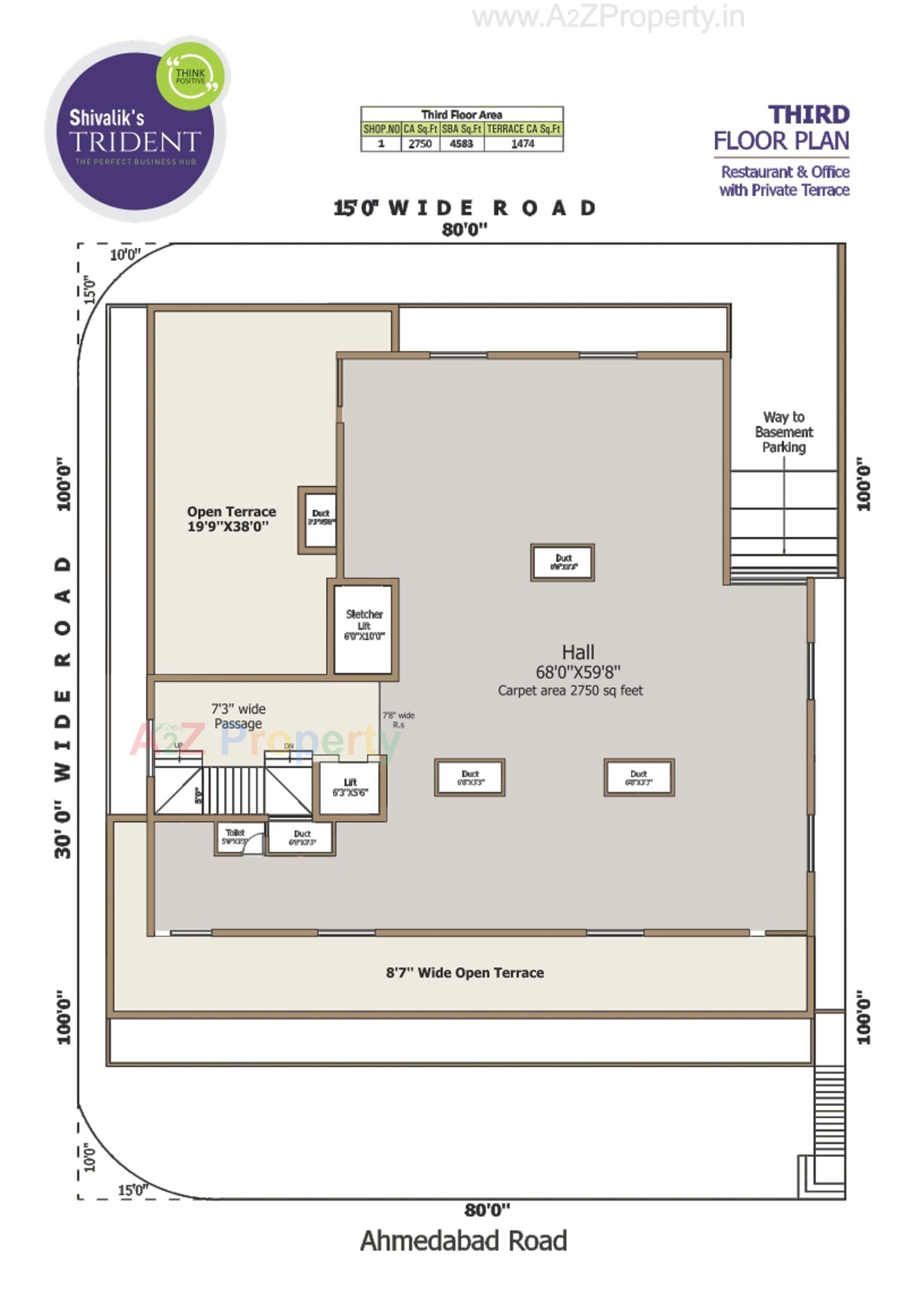 Layout of real estate project Shivalik's Trident located at Sihor, Bhavnagar, Gujarat