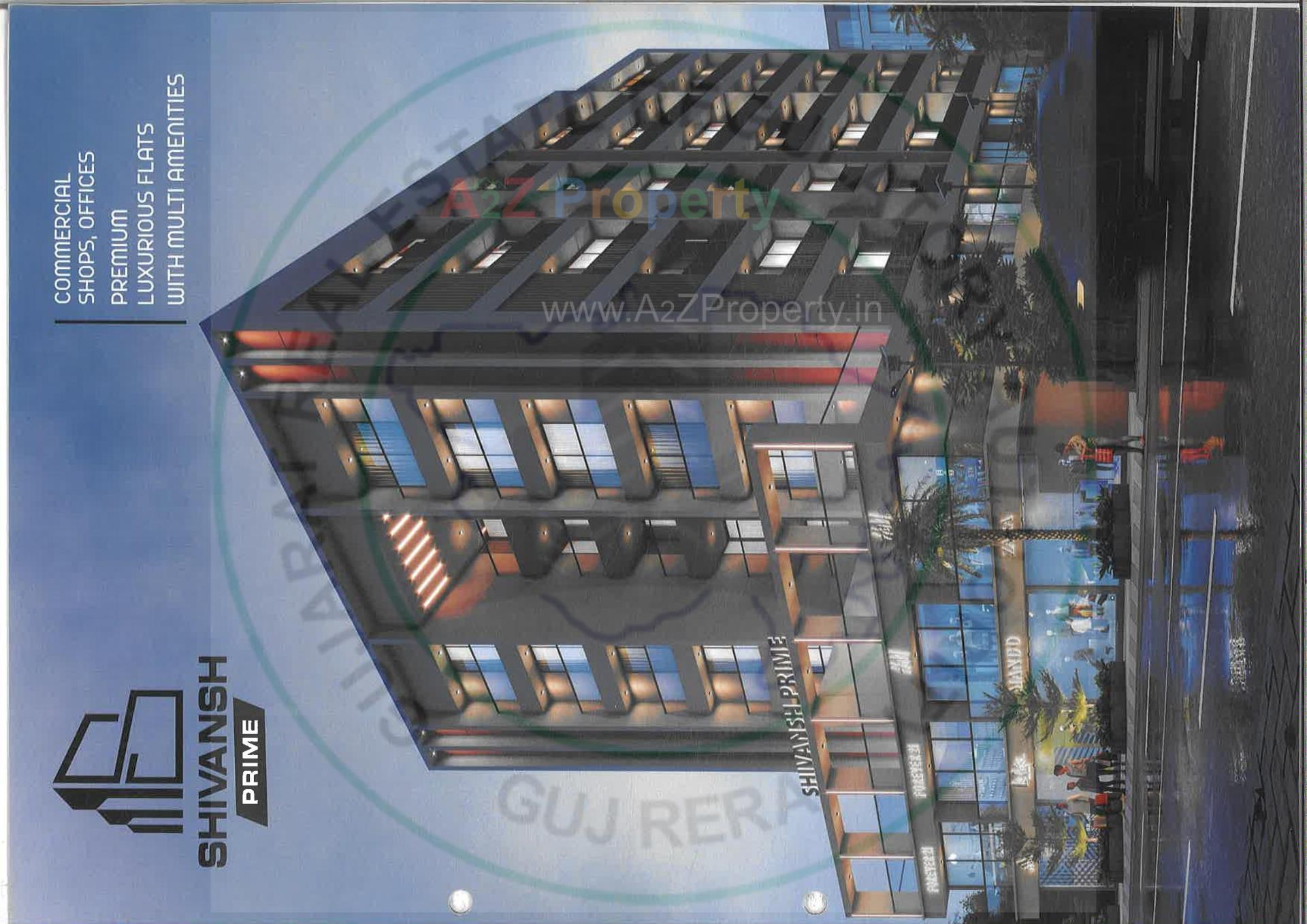 3D Elevation of real estate project Shivansh Prime located at Bhavnagar, Bhavnagar, Gujarat