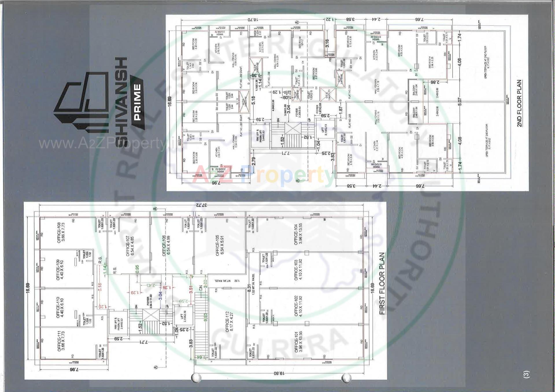 Layout of real estate project Shivansh Prime located at Bhavnagar, Bhavnagar, Gujarat