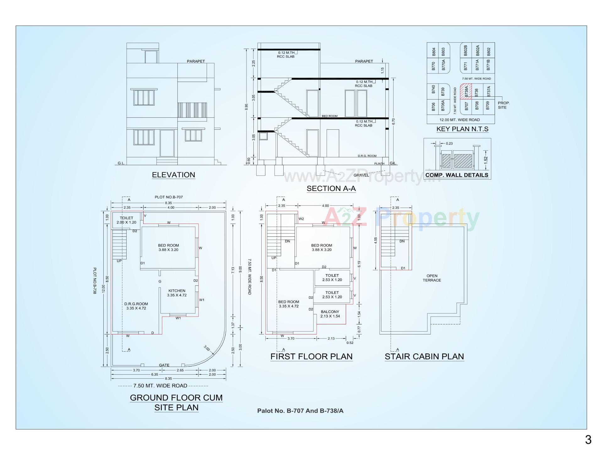 Layout of real estate project Shivay Vila located at Vadva, Bhavnagar, Gujarat