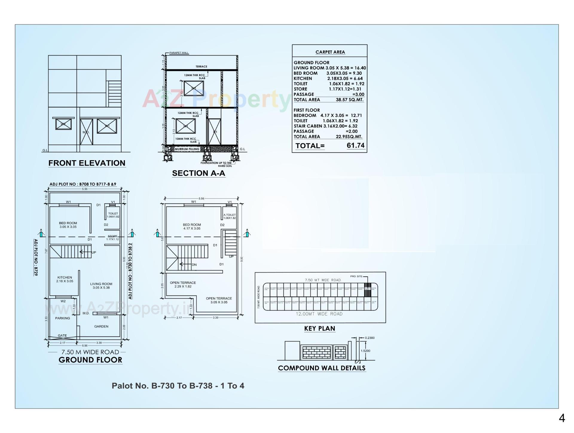 Layout of real estate project Shivay Vila located at Vadva, Bhavnagar, Gujarat