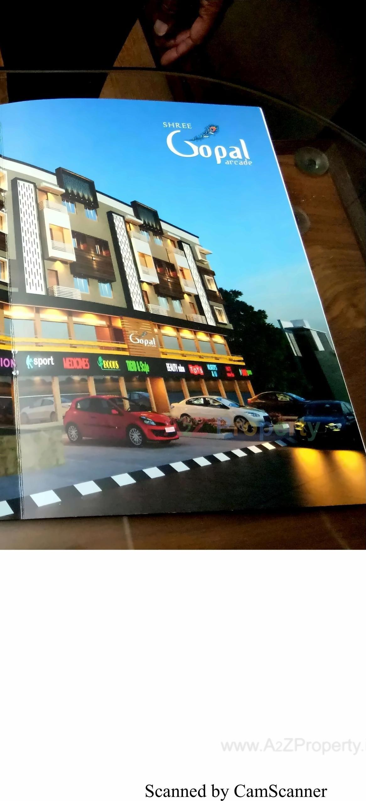 3D Elevation of real estate project Shree Gopal Arcade located at Adhewada, Bhavnagar, Gujarat