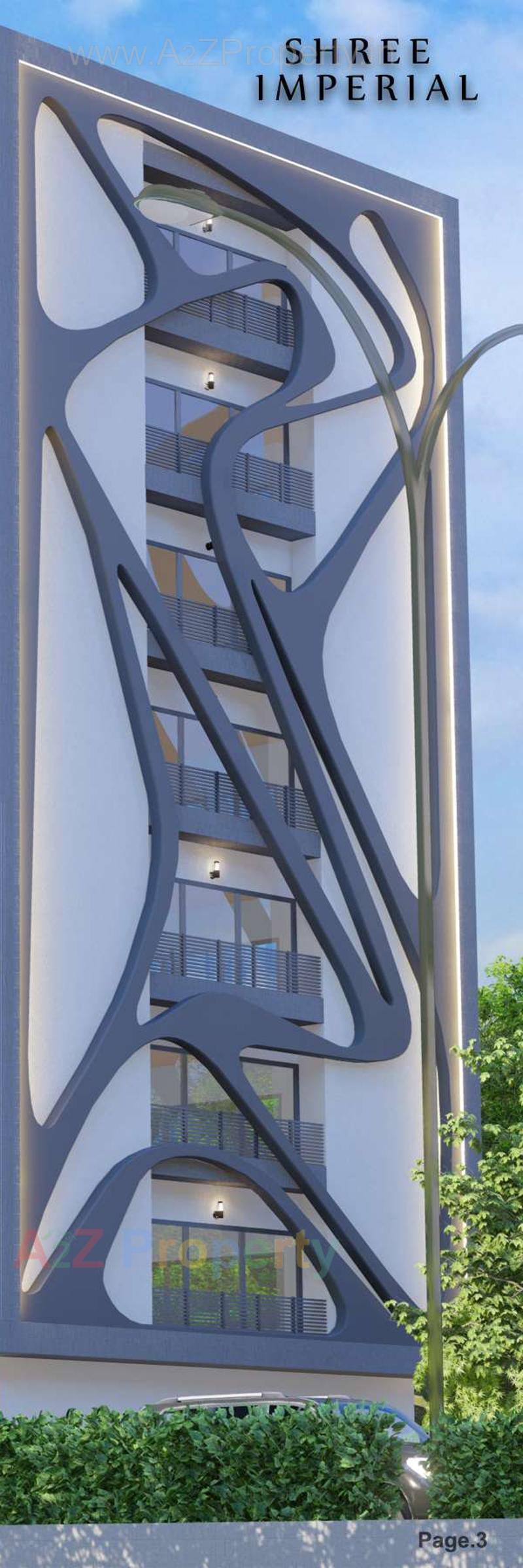 3D Elevation of real estate project Shree Imperial located at Bhavnagar, Bhavnagar, Gujarat