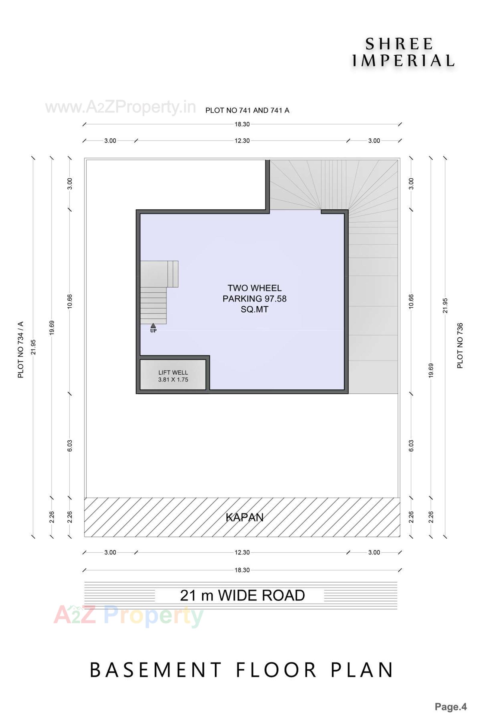 Layout of real estate project Shree Imperial located at Bhavnagar, Bhavnagar, Gujarat