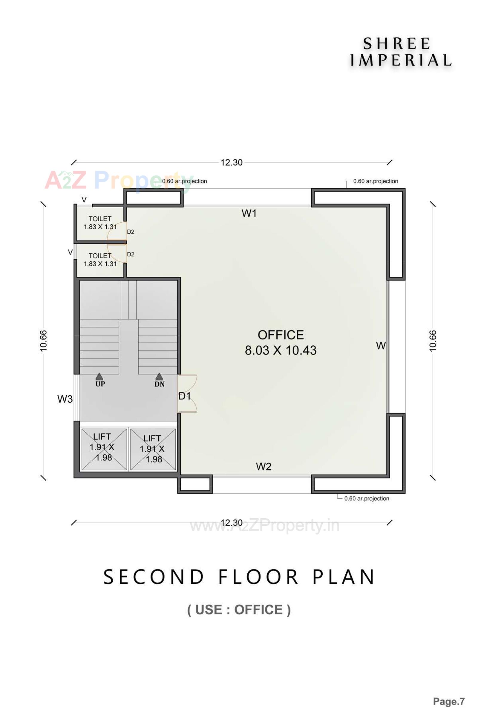 Layout of real estate project Shree Imperial located at Bhavnagar, Bhavnagar, Gujarat