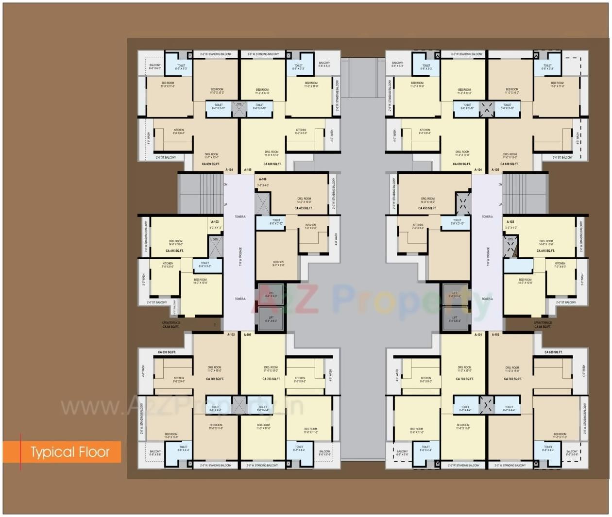 Layout of real estate project Shreeya Gold located at Sidsar, Bhavnagar, Gujarat