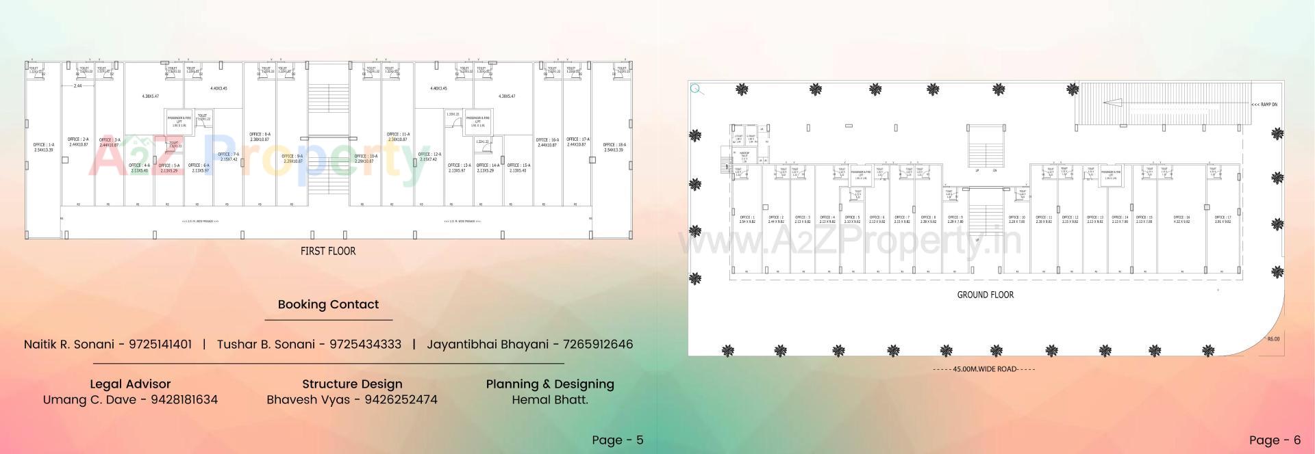 Layout of real estate project Silver Valley located at Tarsamiya, Bhavnagar, Gujarat