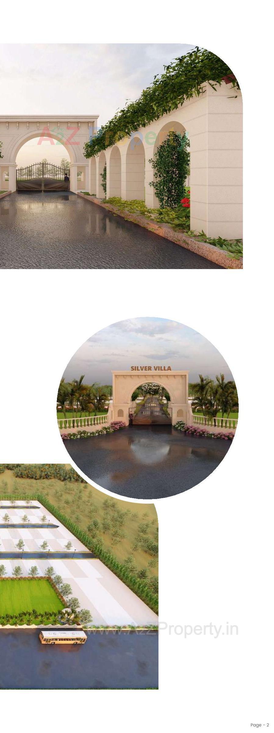 3D Elevation of real estate project Silver Villa located at Ruva, Bhavnagar, Gujarat