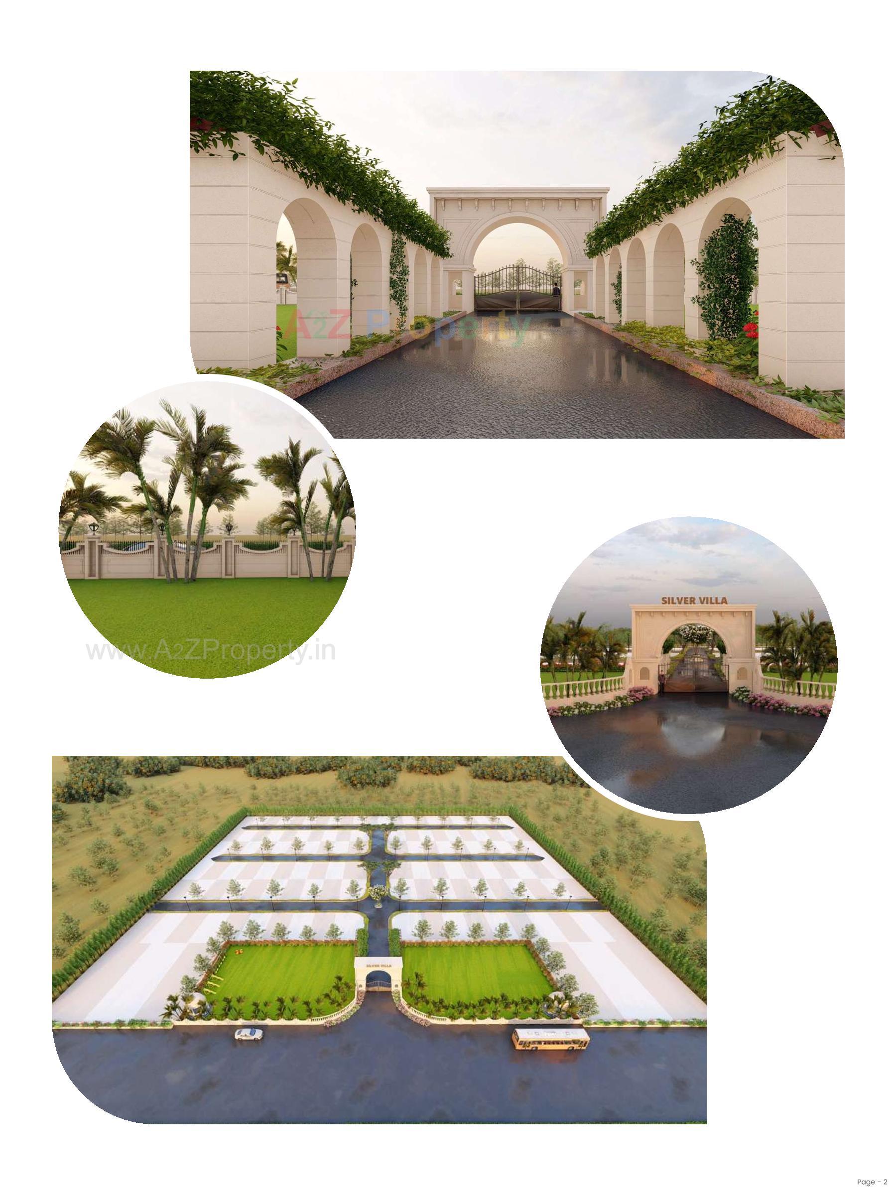 3D Elevation of real estate project Silver Villa located at Ruva, Bhavnagar, Gujarat