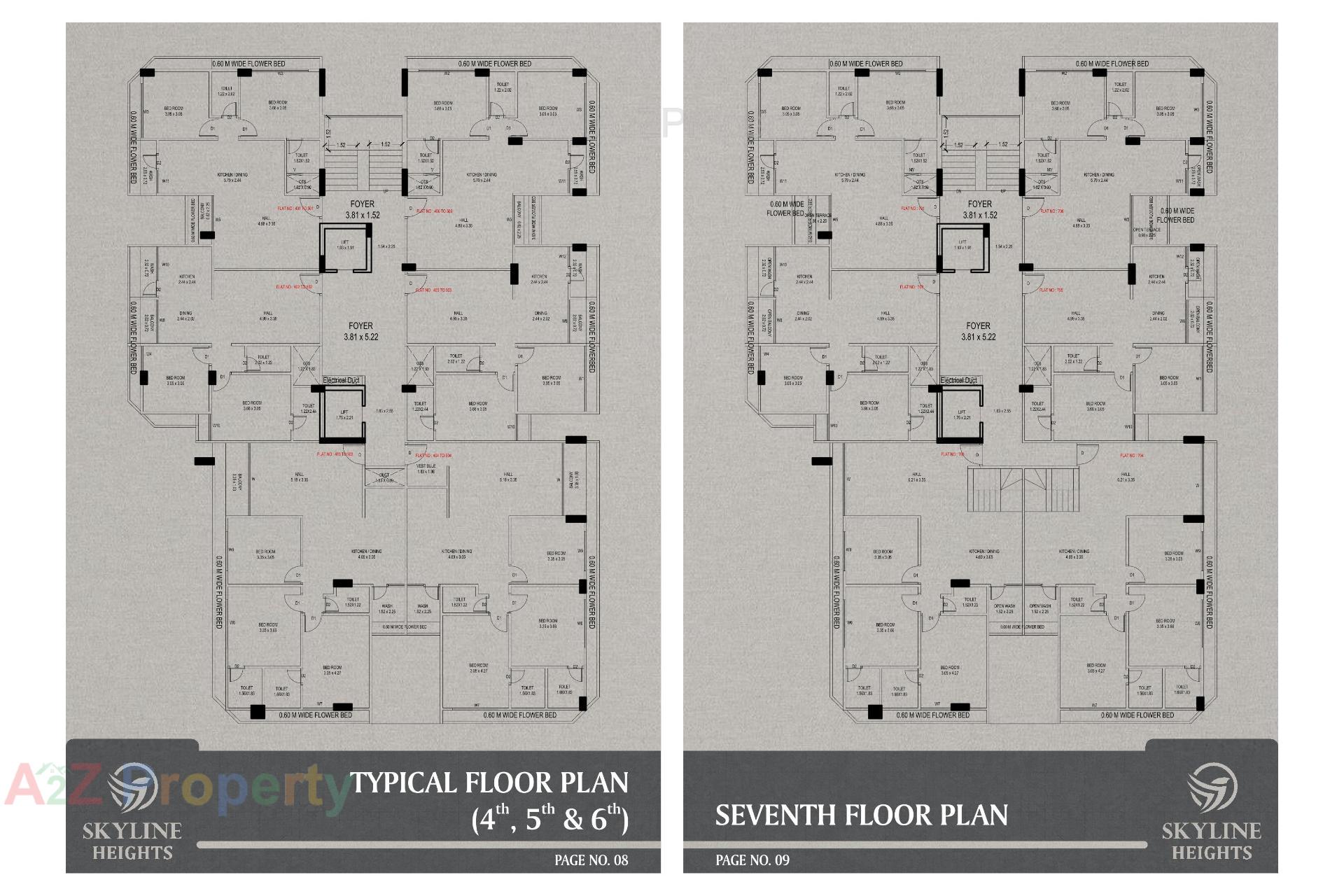 Layout of real estate project Skyline Heights located at Bhavnagar, Bhavnagar, Gujarat