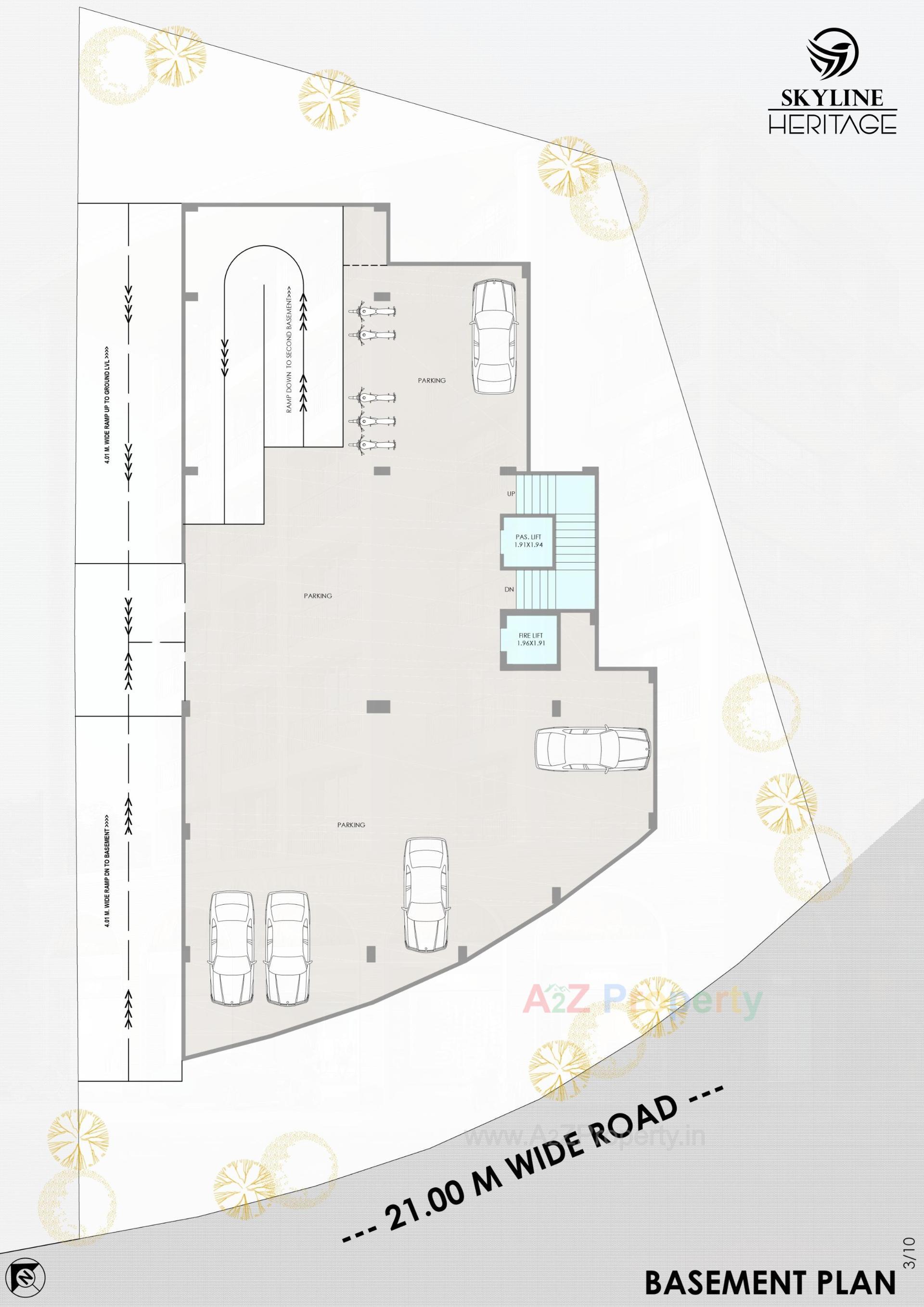 Layout of real estate project Skyline Heritage located at Bhavnagar, Bhavnagar, Gujarat