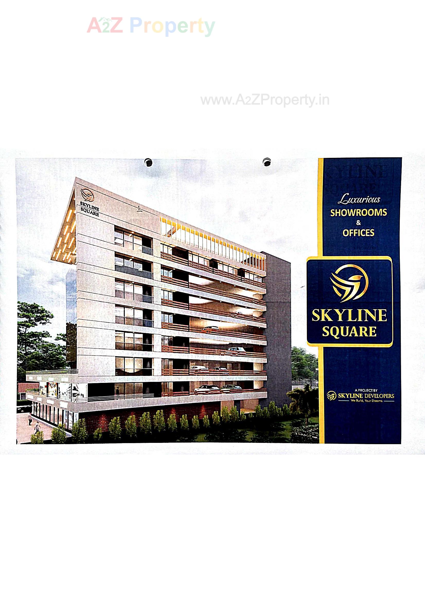3D Elevation of real estate project Skyline Square located at Bhavnagar, Bhavnagar, Gujarat