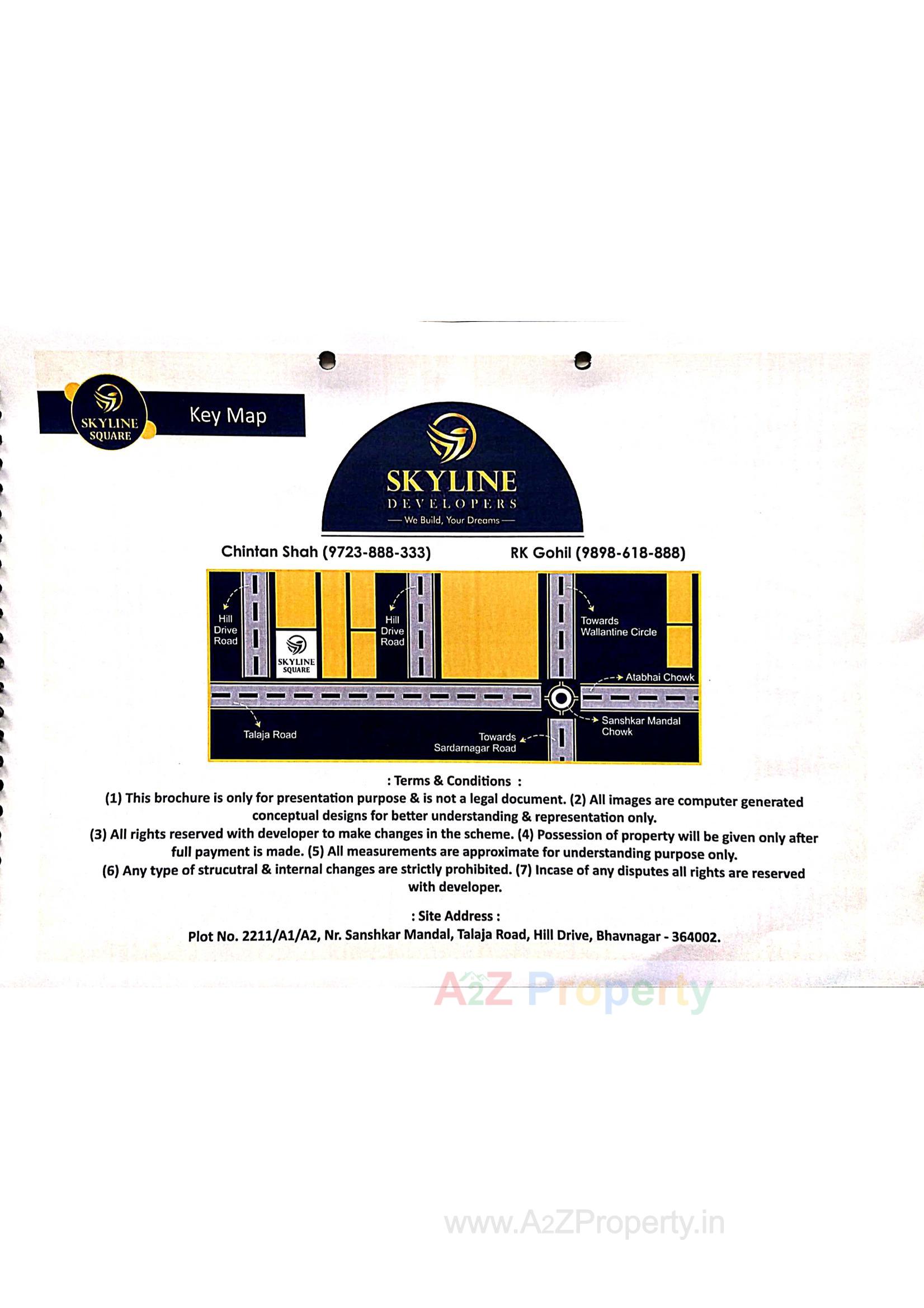 Layout of real estate project Skyline Square located at Bhavnagar, Bhavnagar, Gujarat