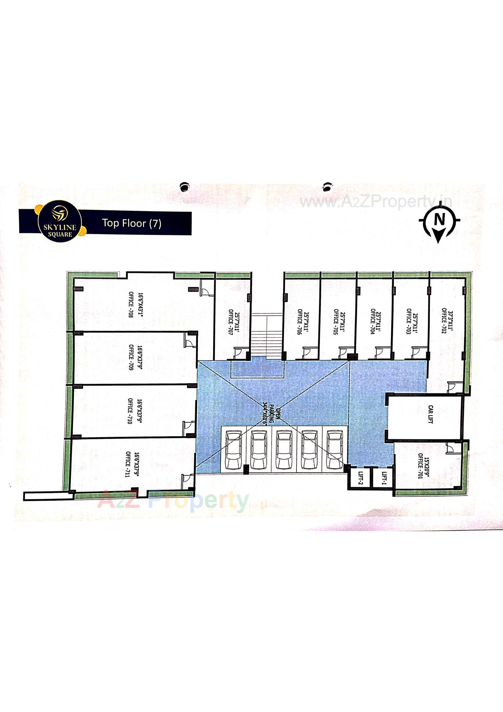 Layout of real estate project Skyline Square located at Bhavnagar, Bhavnagar, Gujarat