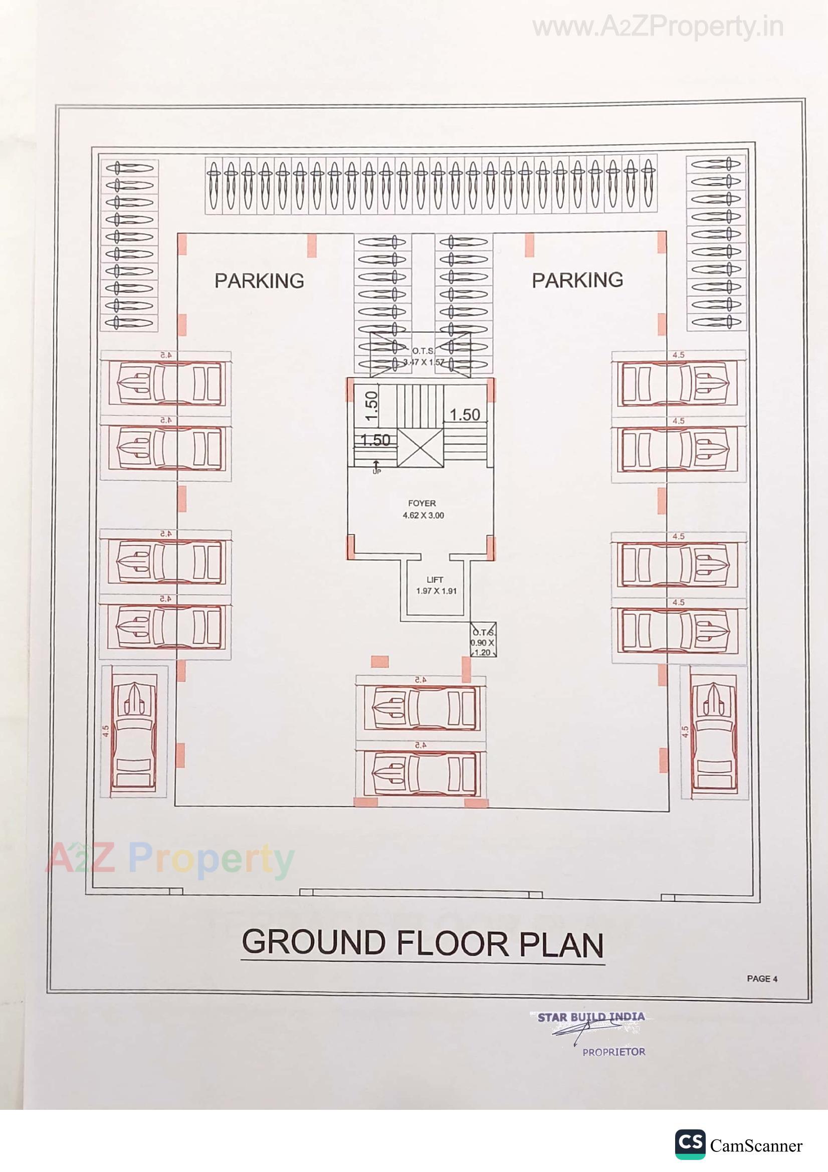 Layout of real estate project Star Avenue located at Bhavnagar, Bhavnagar, Gujarat