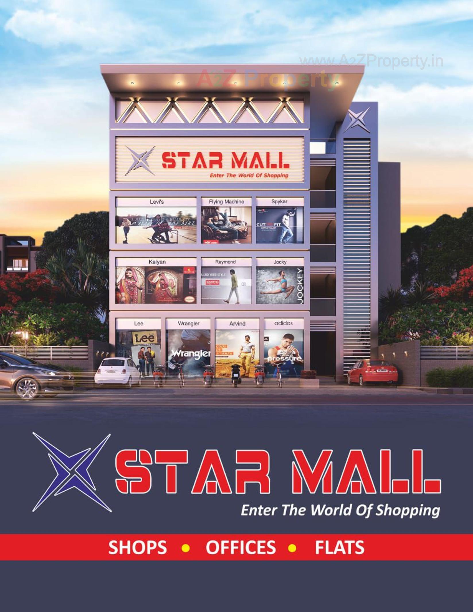 3D Elevation of real estate project Star Mall located at Bhavnagar, Bhavnagar, Gujarat