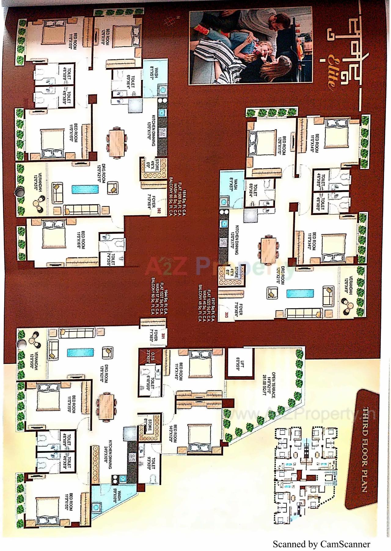 Layout of real estate project Sumeru Elite located at Bhavnagar, Bhavnagar, Gujarat