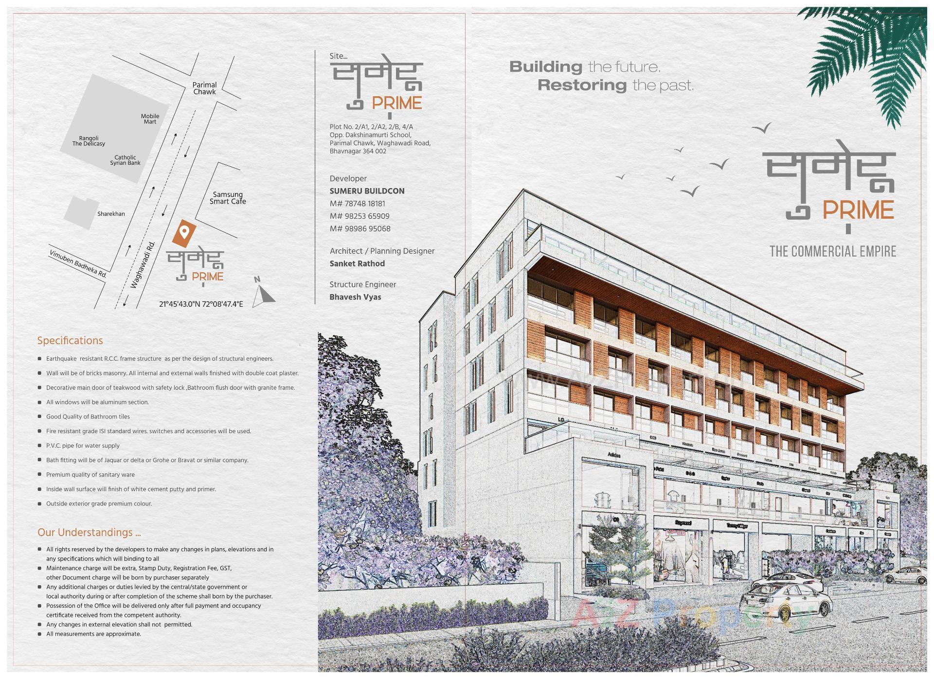  of real estate project Sumeru Prime located at Bhavnagar, Bhavnagar, Gujarat