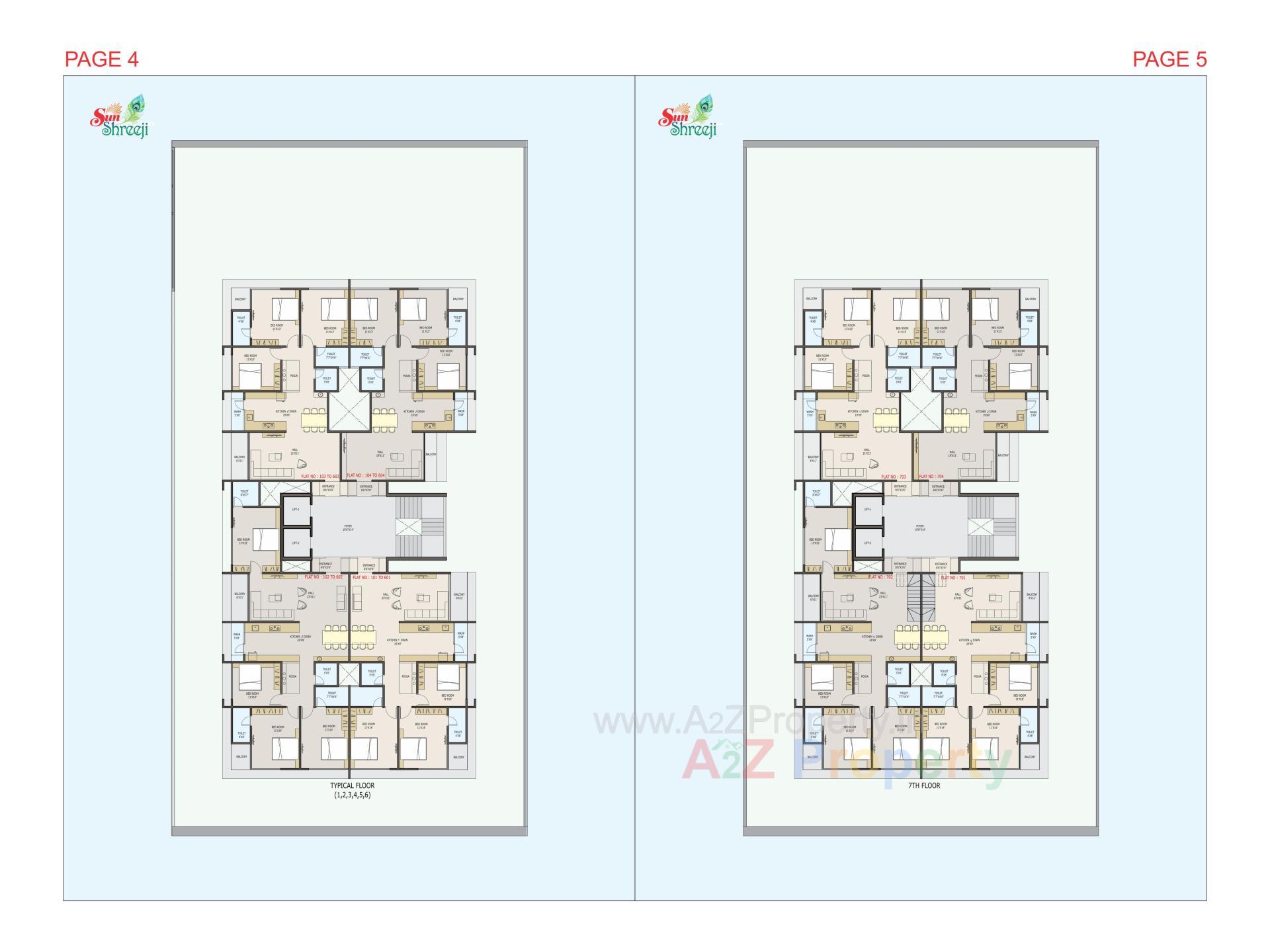 Layout of real estate project Sun Shreeji located at Bhavnagar, Bhavnagar, Gujarat