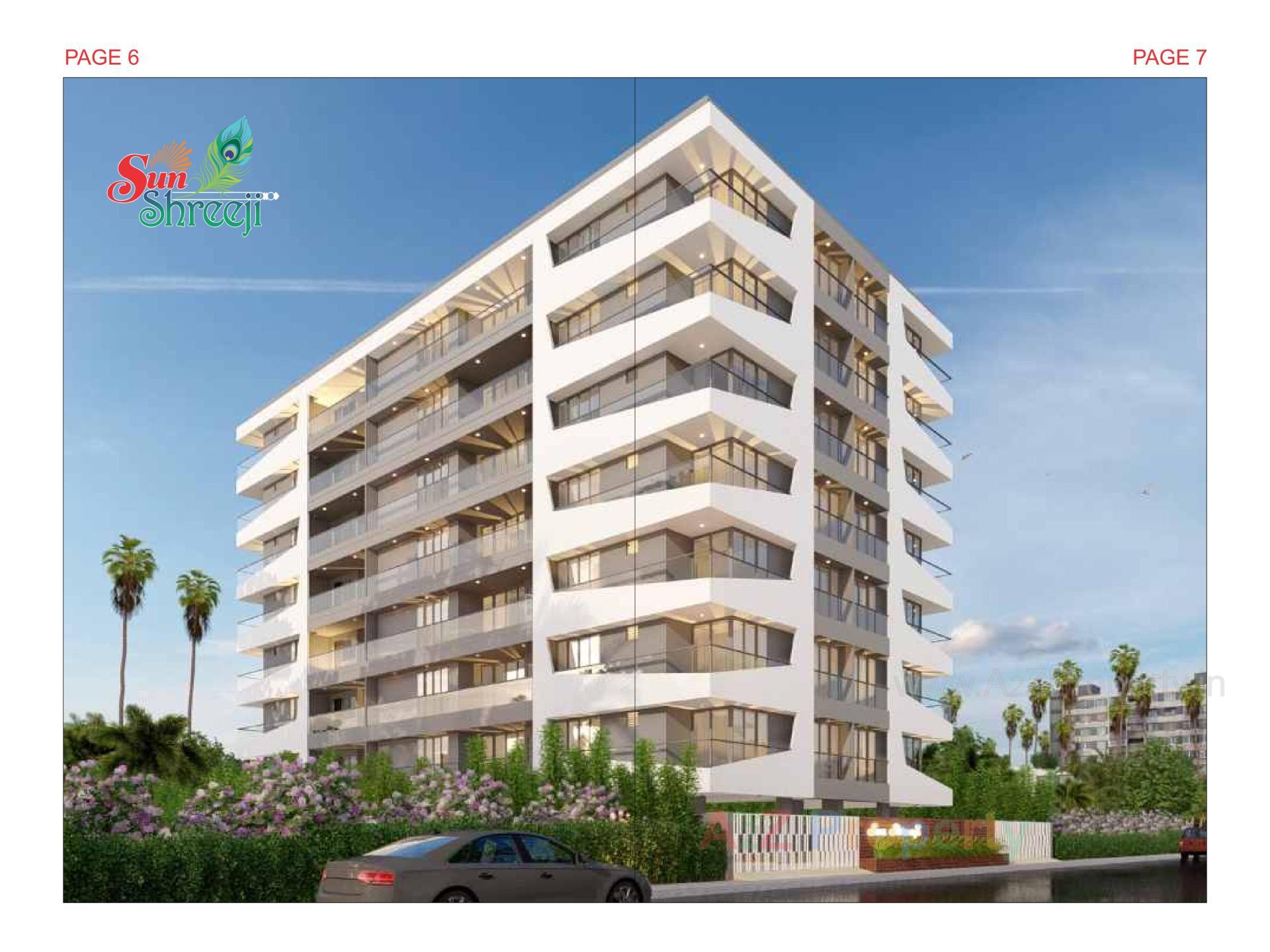 3D Elevation of real estate project Sun Shreeji located at Bhavnagar, Bhavnagar, Gujarat