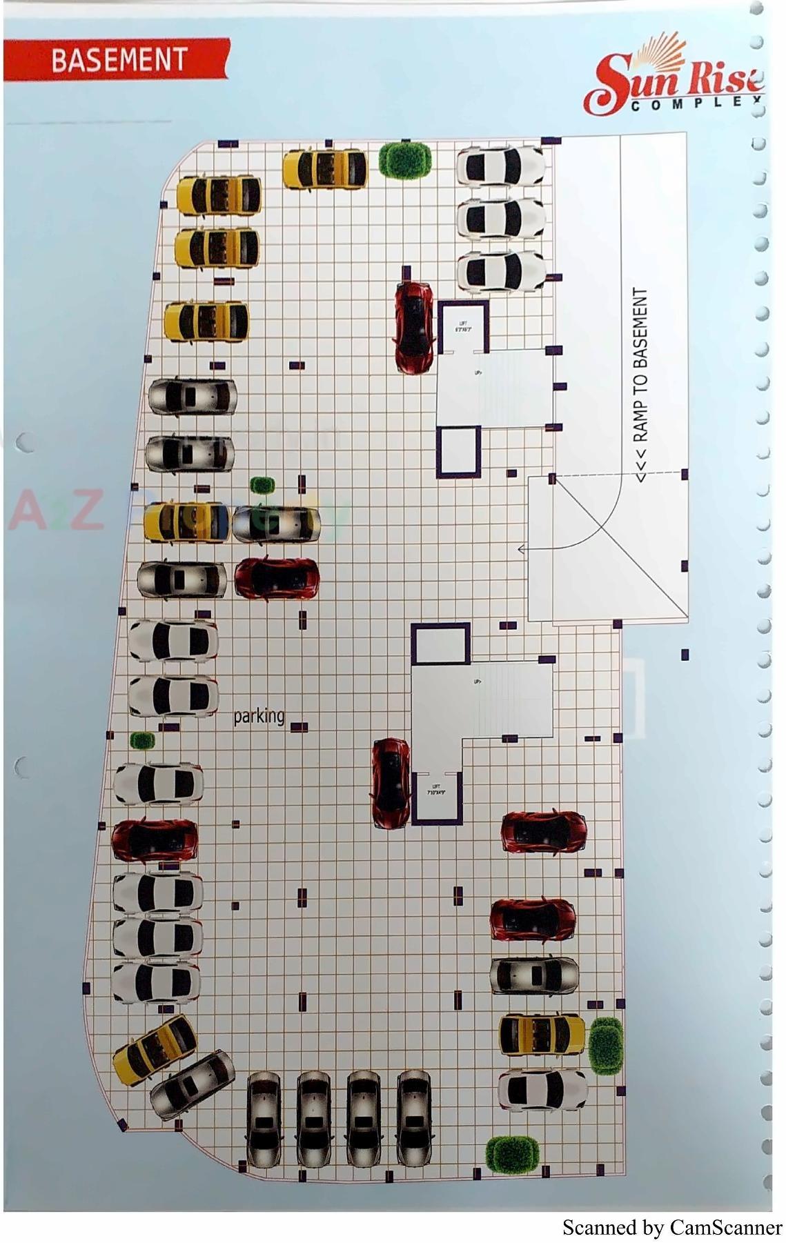 Layout of real estate project Sunrise Complex located at Bhavnagar, Bhavnagar, Gujarat