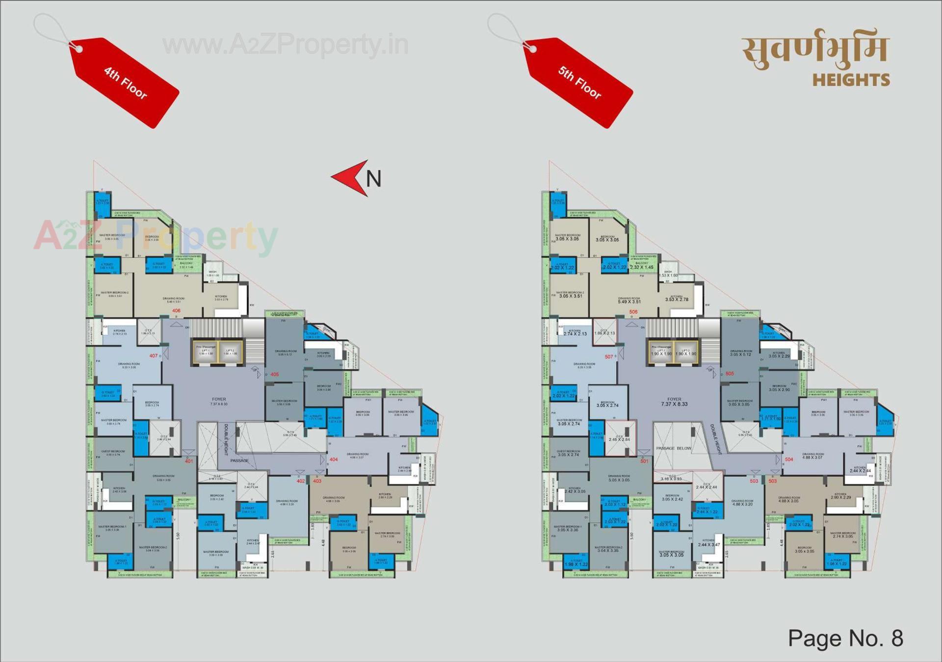 Layout of real estate project Suvarnabhumi Heights located at Bhavnagar, Bhavnagar, Gujarat