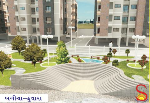 3D Elevation of real estate project Swapna Sakar located at Fulsar, Bhavnagar, Gujarat