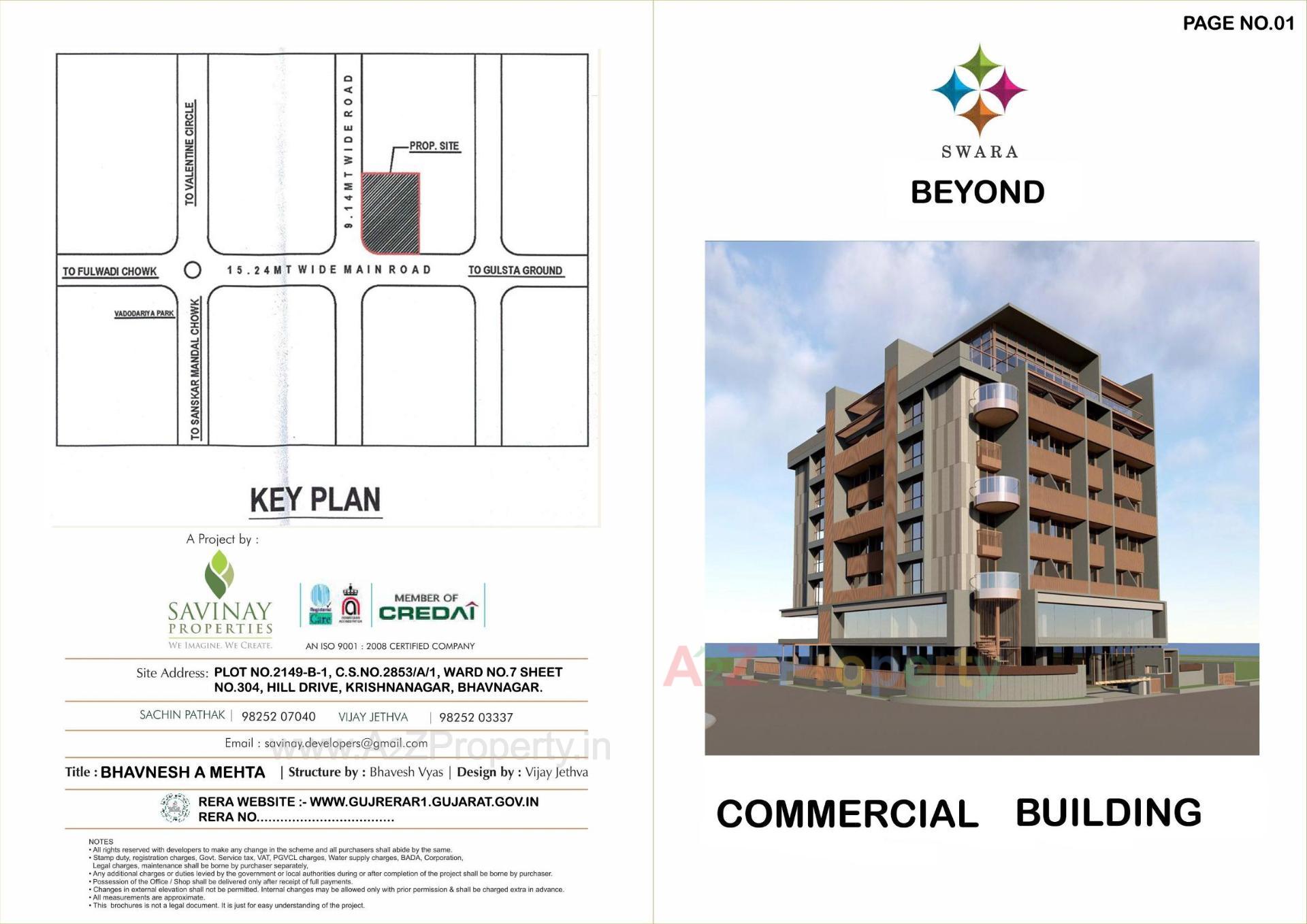  of real estate project Swara Beyond located at Krishnanagar, Bhavnagar, Gujarat