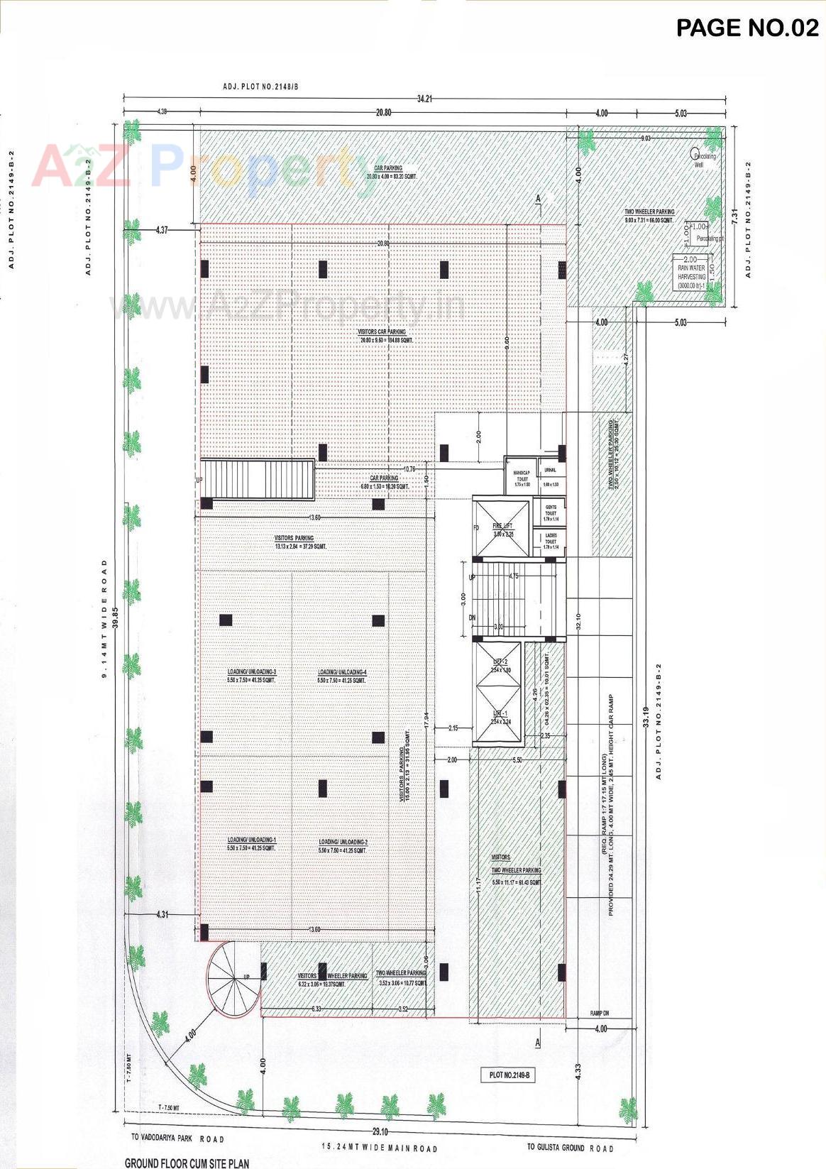 Layout of real estate project Swara Beyond located at Krishnanagar, Bhavnagar, Gujarat