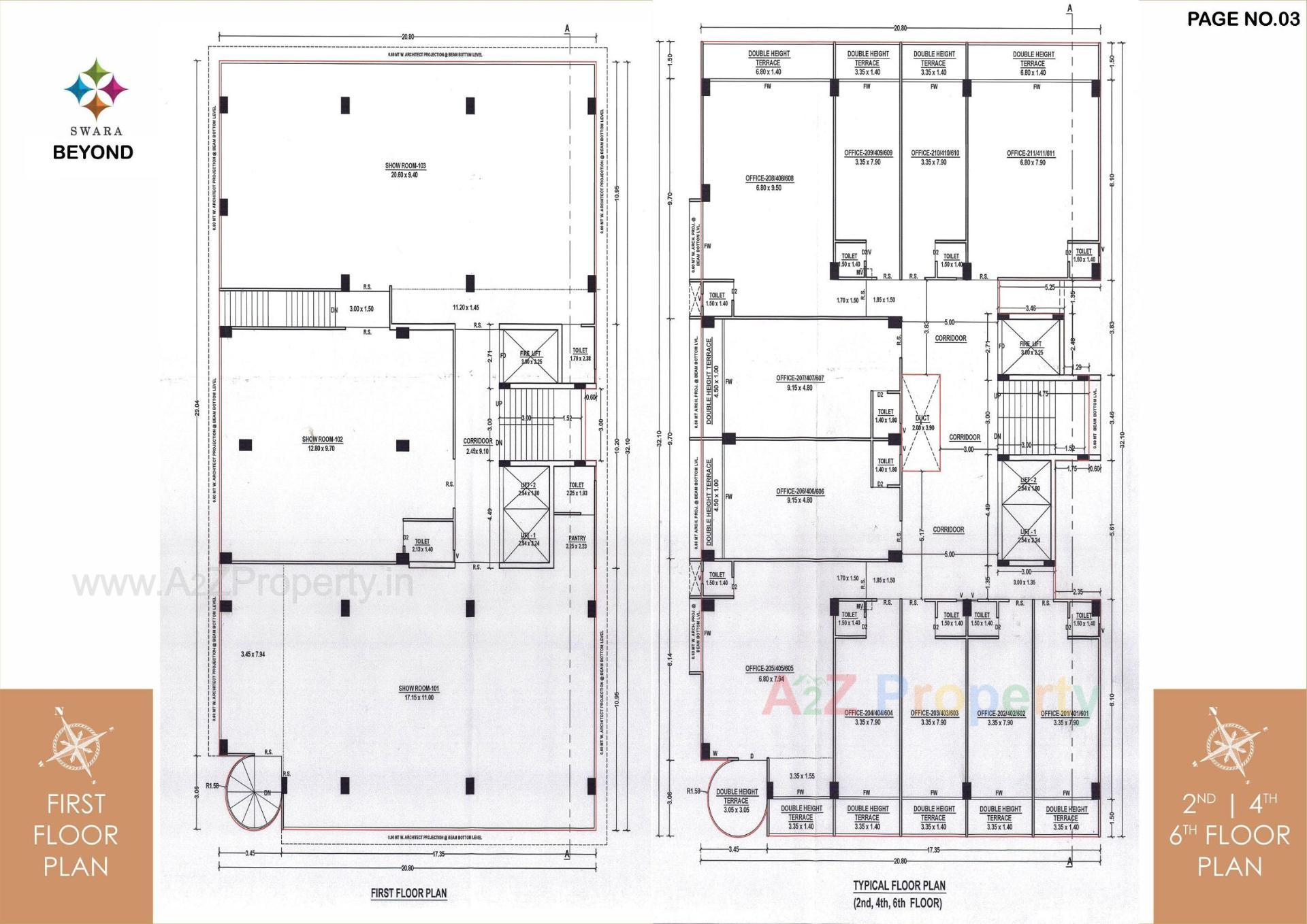 Layout of real estate project Swara Beyond located at Krishnanagar, Bhavnagar, Gujarat
