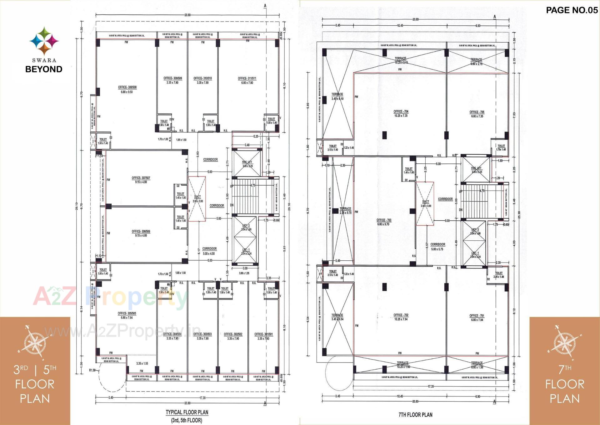 Layout of real estate project Swara Beyond located at Krishnanagar, Bhavnagar, Gujarat