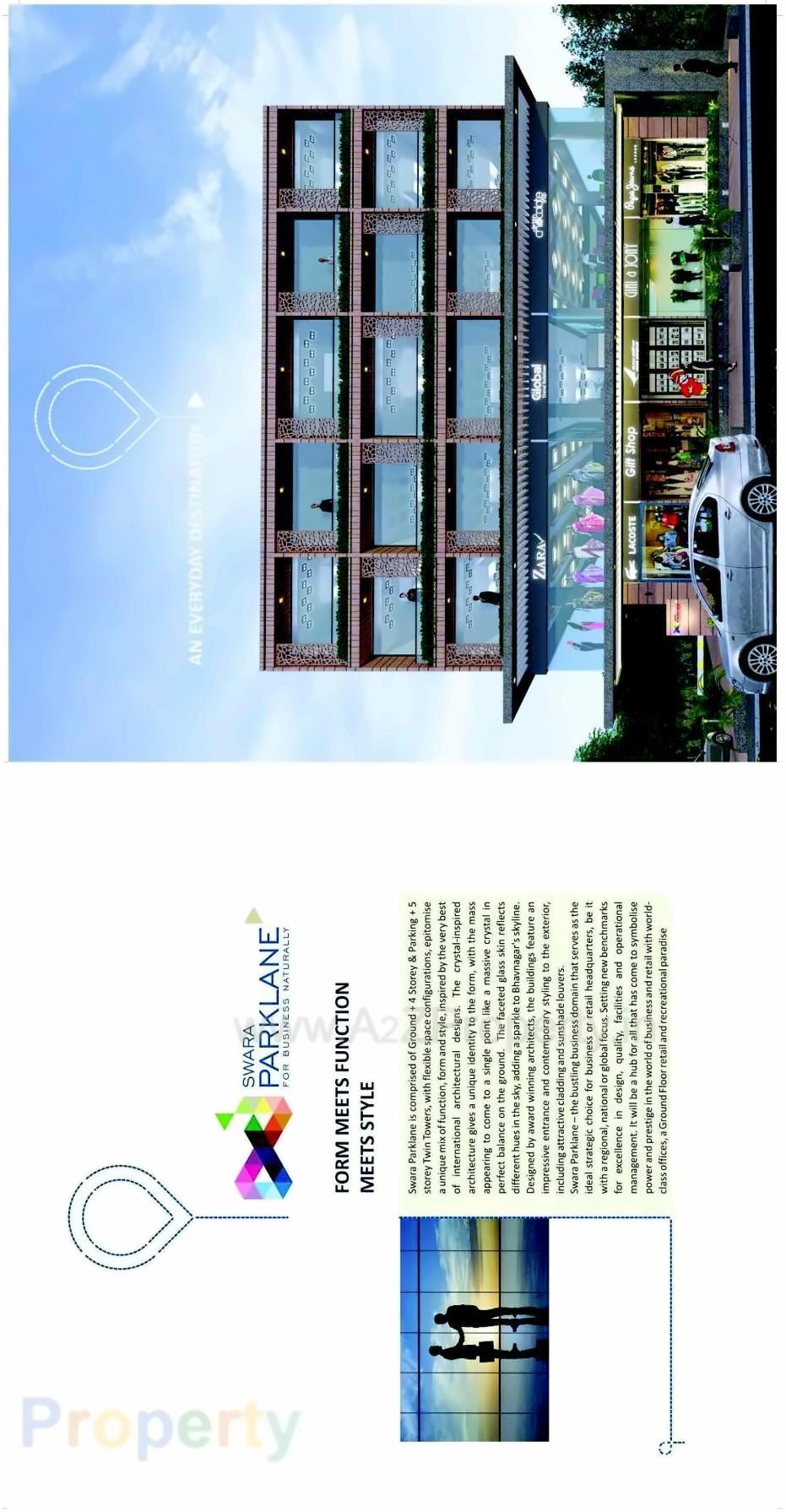 Layout of real estate project Swara Parklane located at Bhavnagar, Bhavnagar, Gujarat