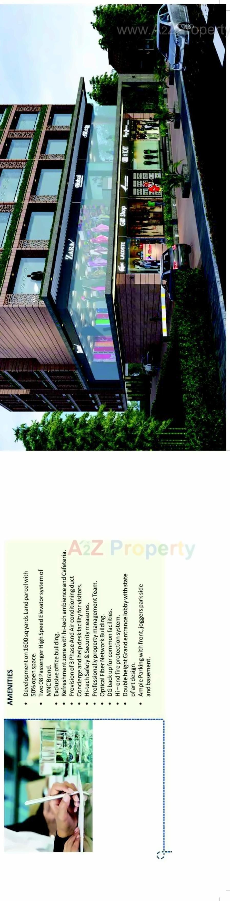 3D Elevation of real estate project Swara Parklane located at Bhavnagar, Bhavnagar, Gujarat