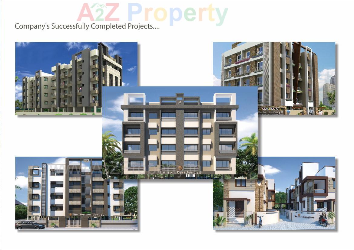 3D Elevation of real estate project The Sun Residency located at Bhavnagar, Bhavnagar, Gujarat