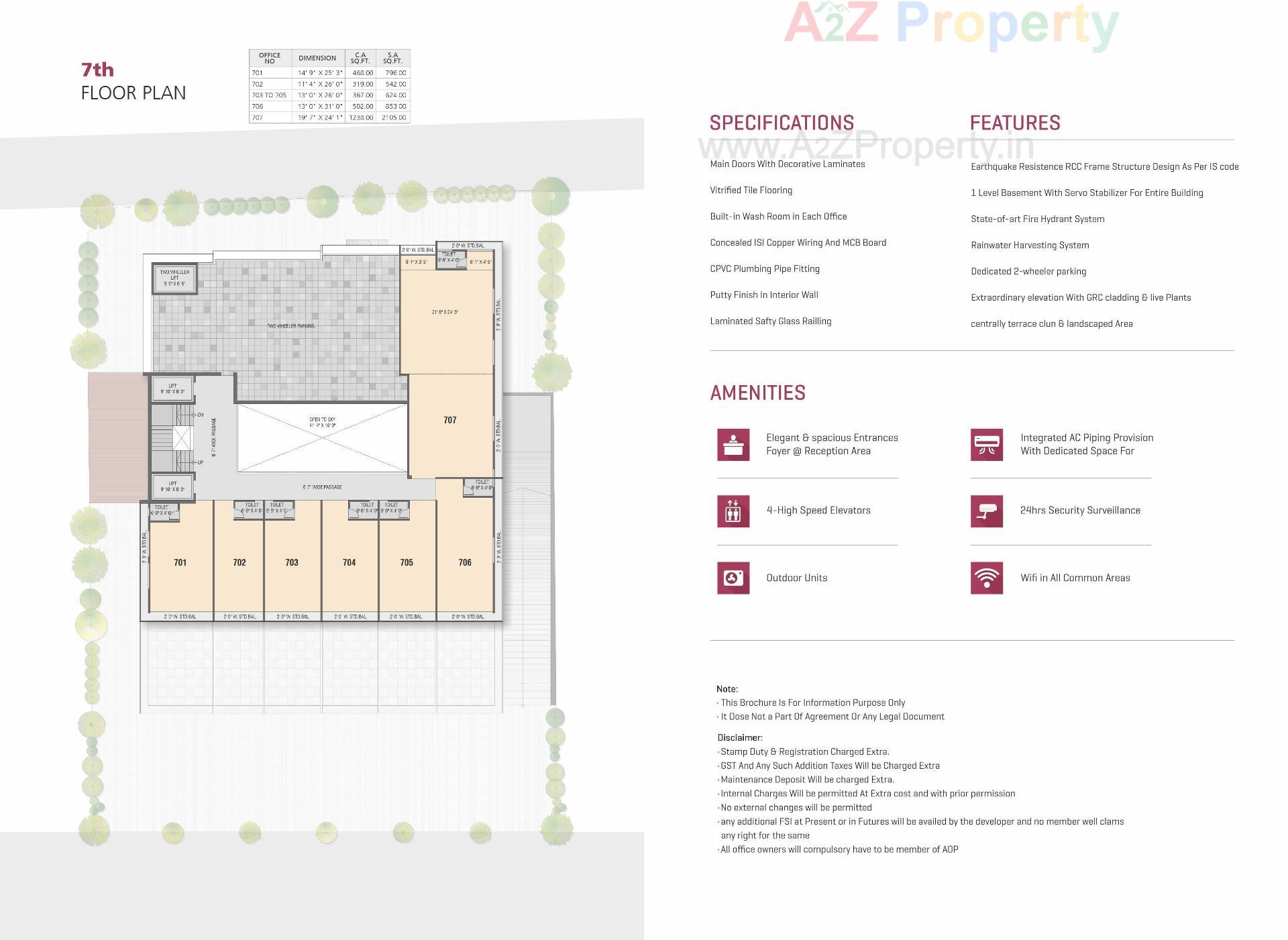 Layout of real estate project Trident One located at Bhavnagar, Bhavnagar, Gujarat