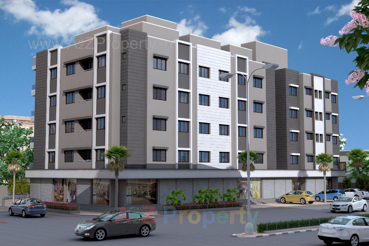 3D Elevation of real estate project Upavandarshan located at Fulsar, Bhavnagar, Gujarat