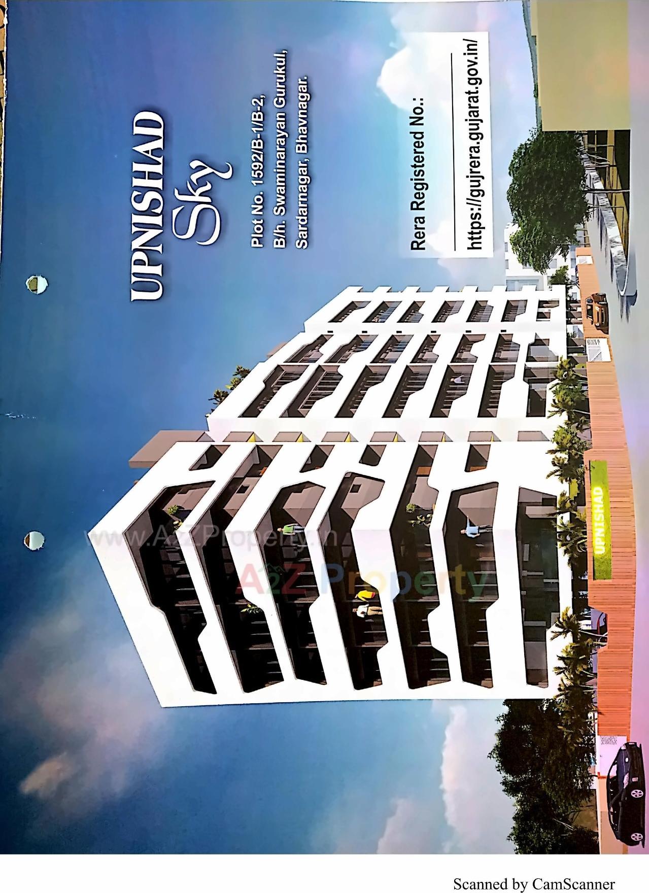 3D Elevation of real estate project Upnishad Sky located at Sardarnagar, Bhavnagar, Gujarat