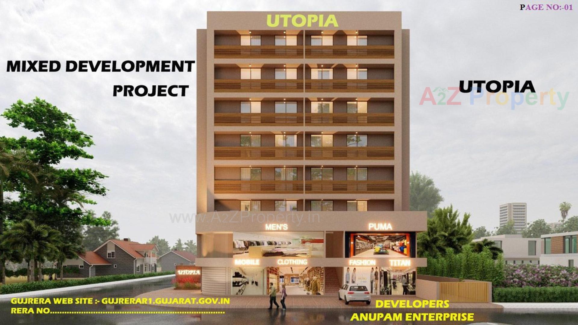 3D Elevation of real estate project Utopia located at Bhavnagar, Bhavnagar, Gujarat