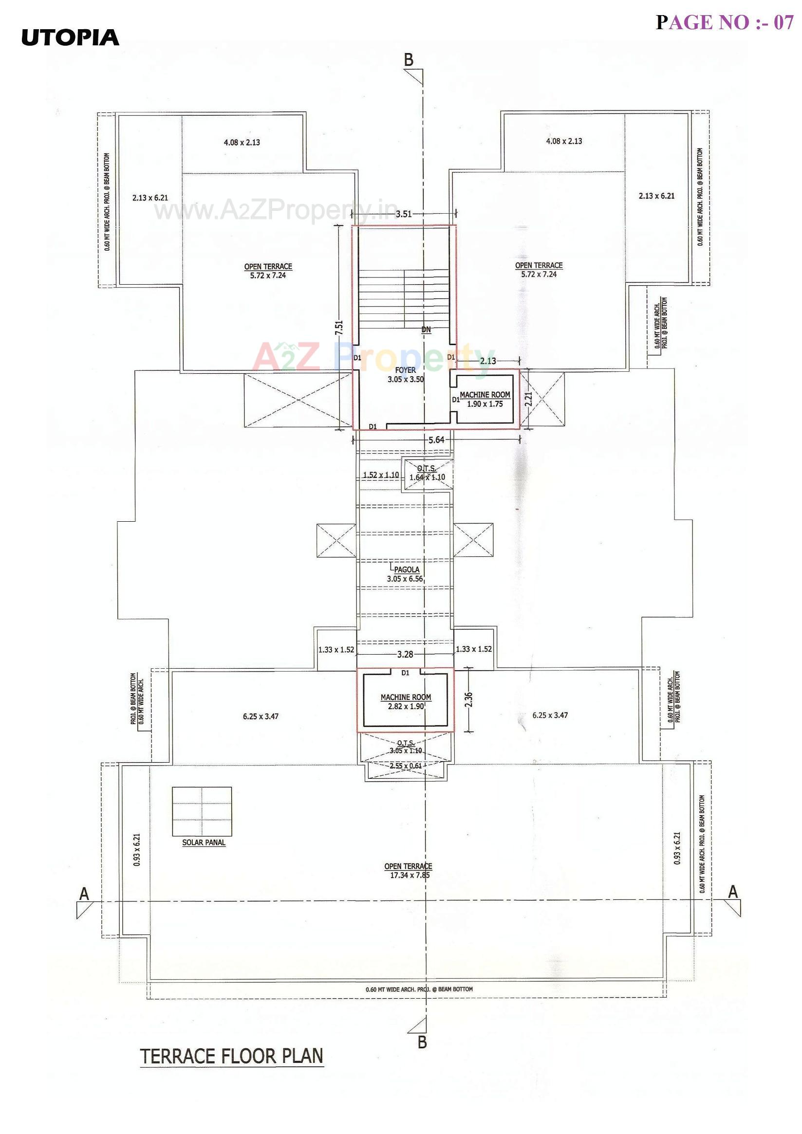 Layout of real estate project Utopia located at Bhavnagar, Bhavnagar, Gujarat