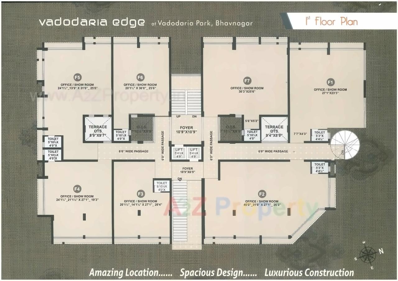 Layout of real estate project Vadodaria Edge located at Vadod, Bhavnagar, Gujarat