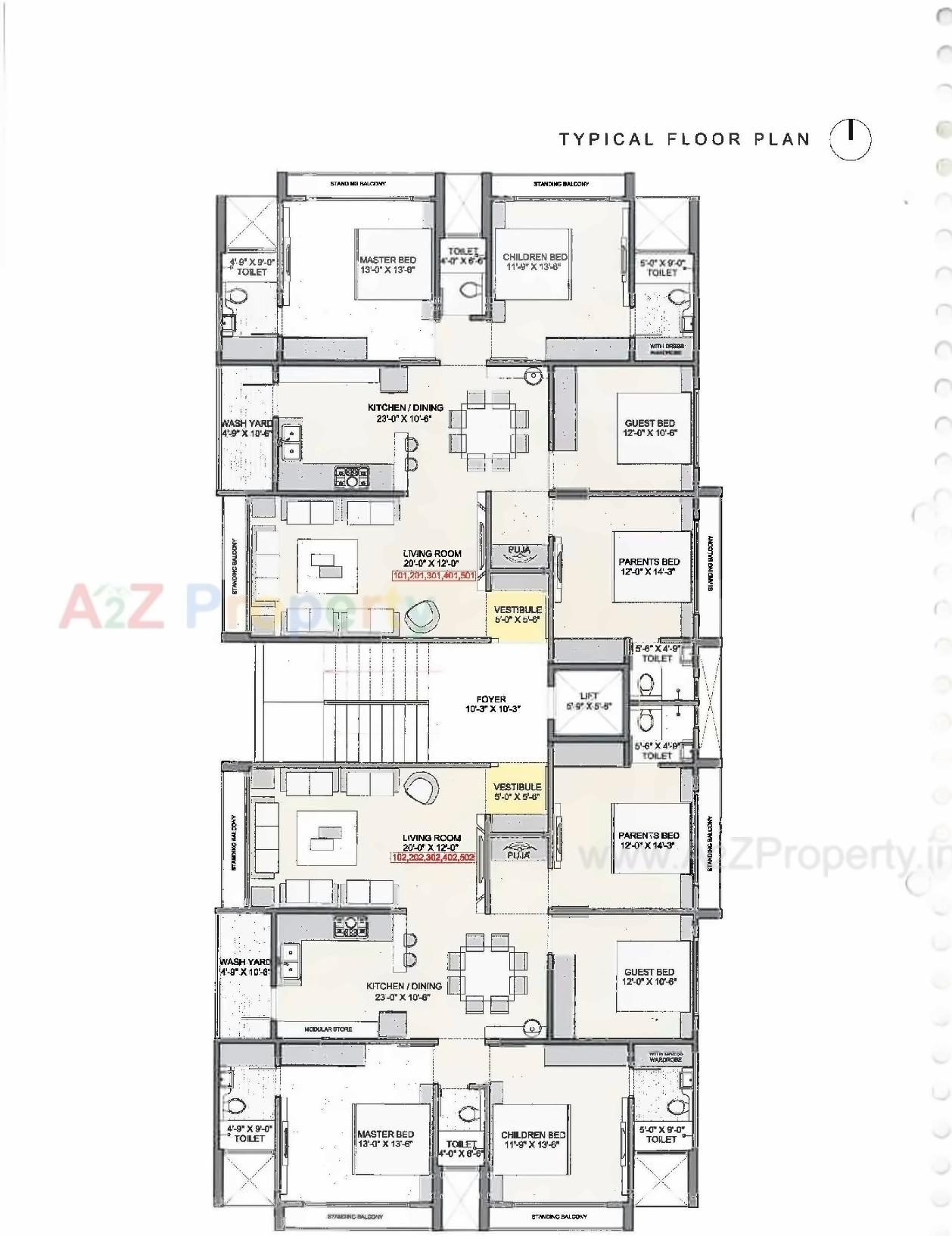Layout of real estate project Vama Elegance located at Bhavnagar, Bhavnagar, Gujarat