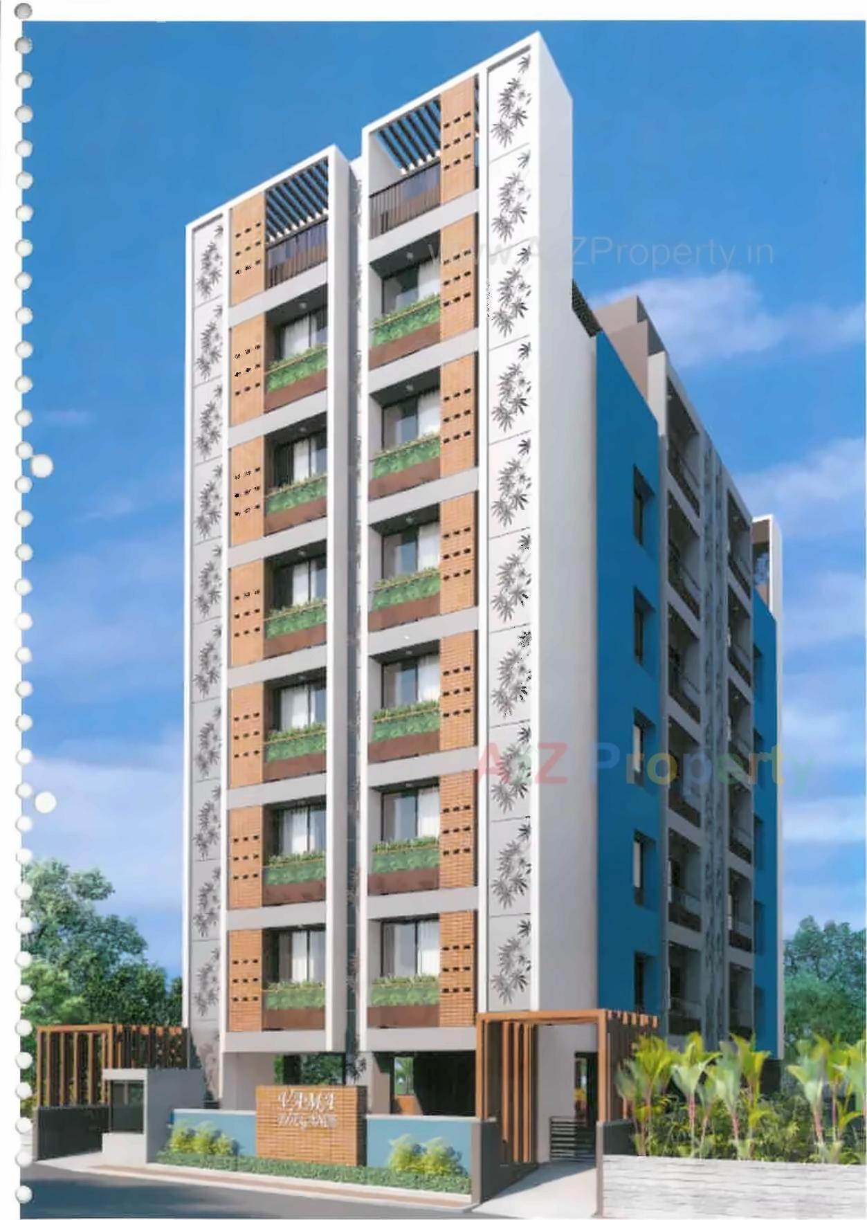 3D Elevation of real estate project Vama Elegance located at Bhavnagar, Bhavnagar, Gujarat