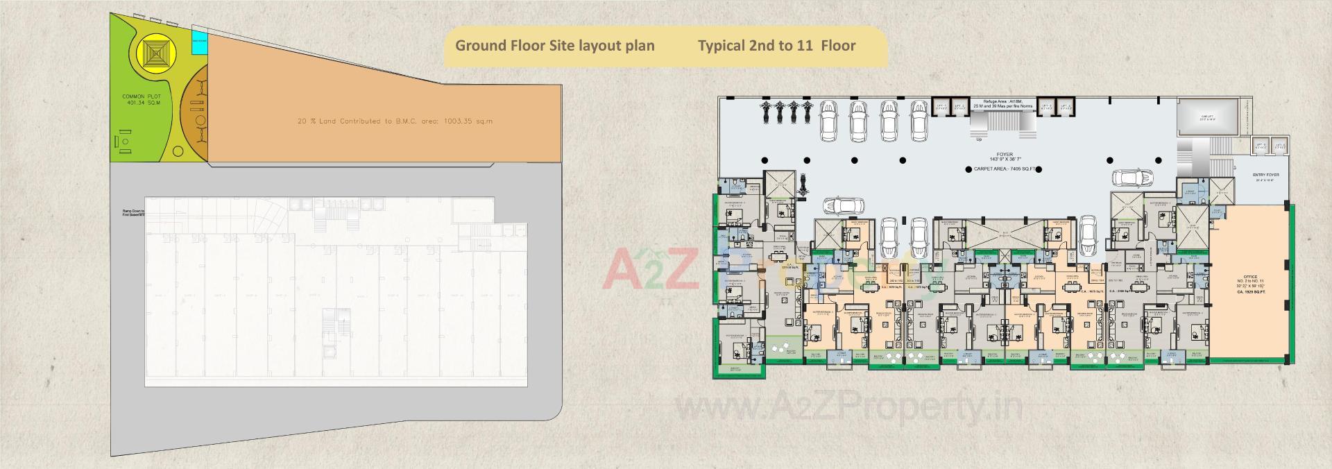 Layout of real estate project Victoria Bliss located at Juna-vadva, Bhavnagar, Gujarat