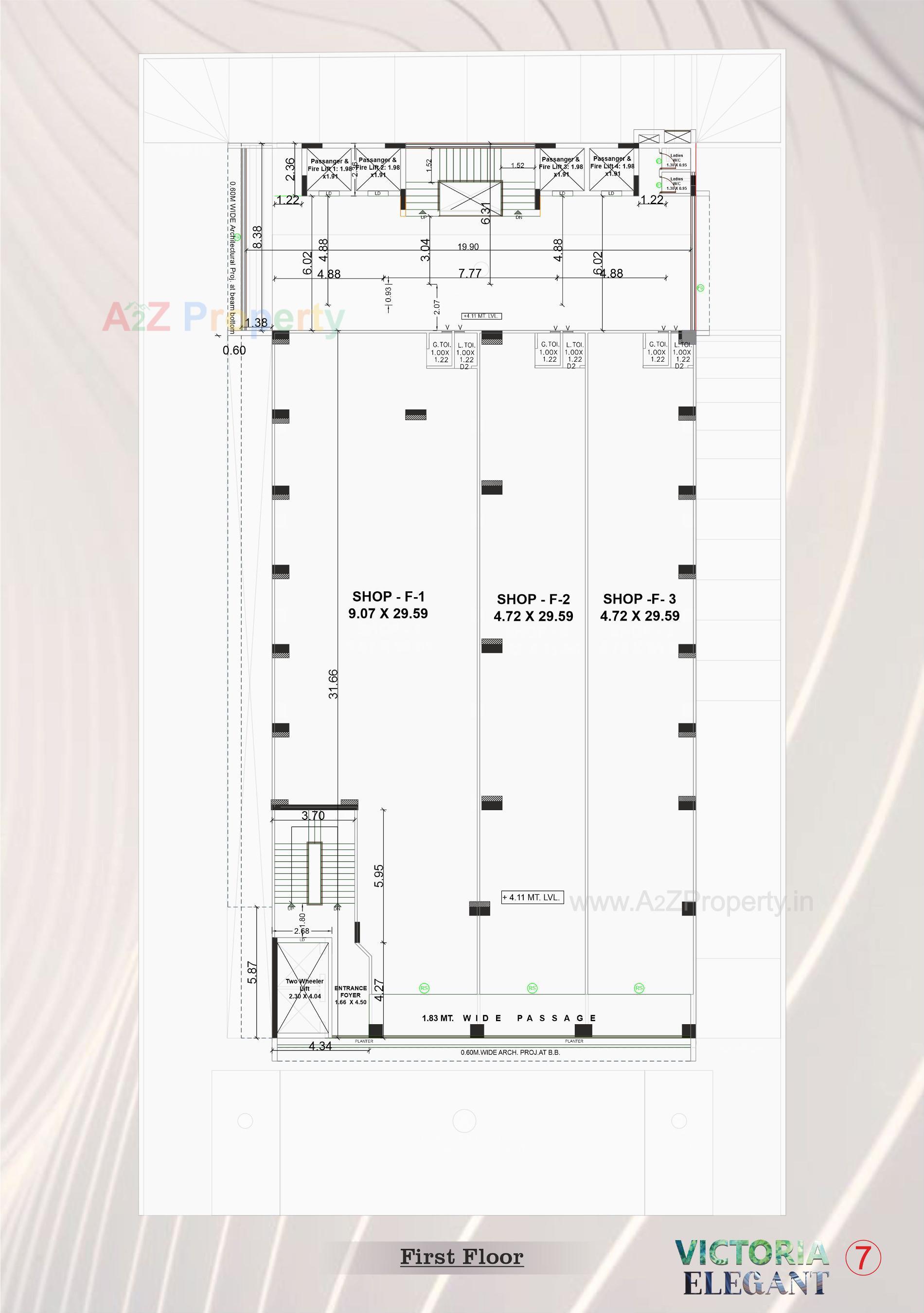 Layout of real estate project Victoria Elegant located at Vadava, Bhavnagar, Gujarat