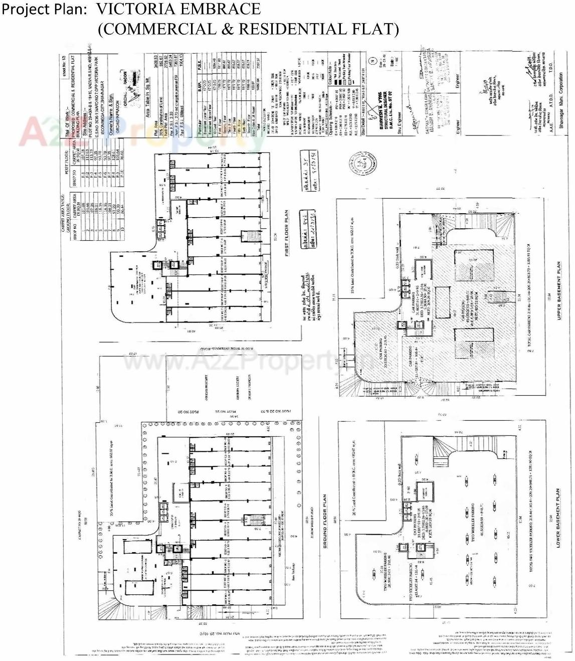 Layout of real estate project Victoria Embrace located at Bhavnagar, Bhavnagar, Gujarat