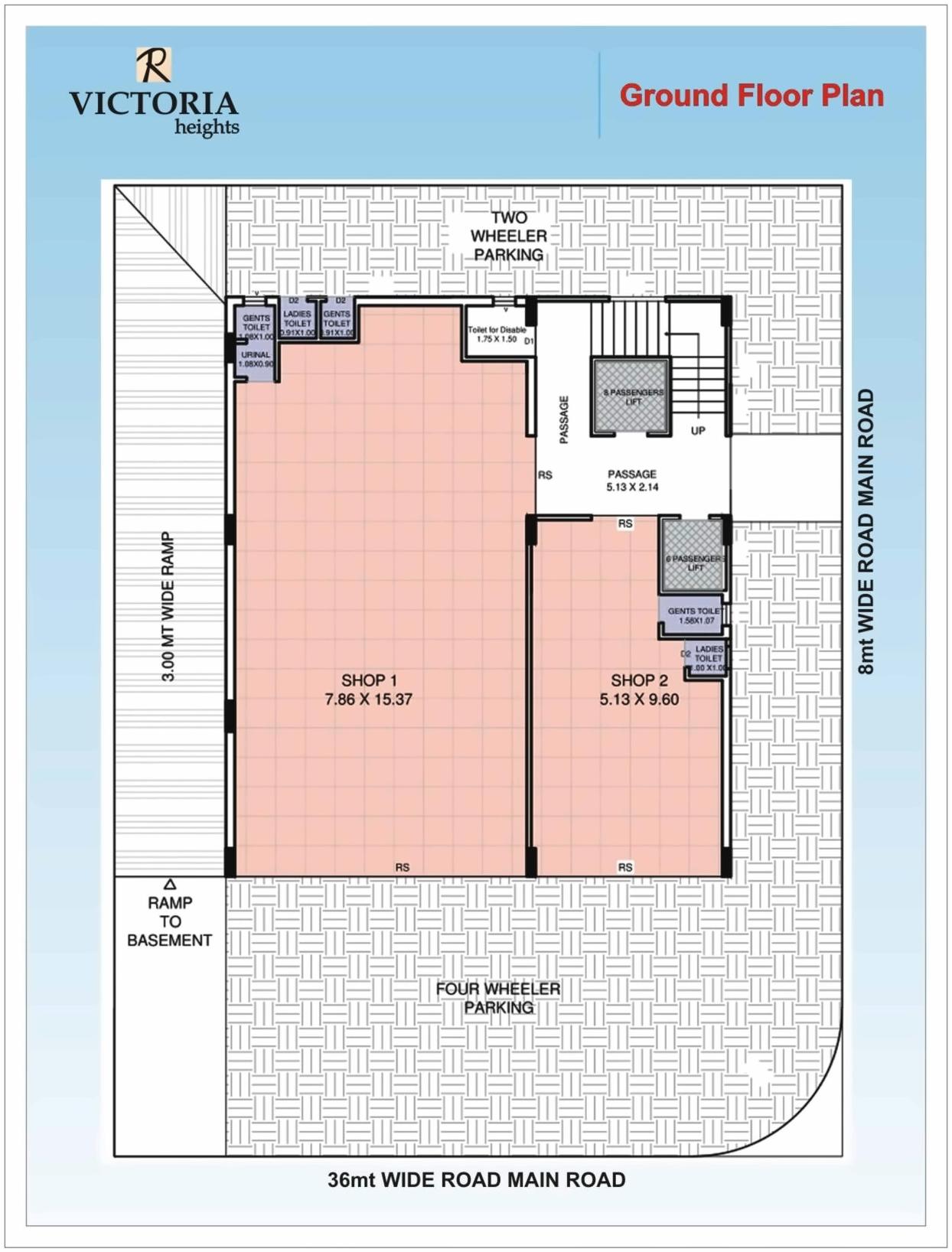Layout of real estate project Victoria Heights located at Bhavnagar, Bhavnagar, Gujarat